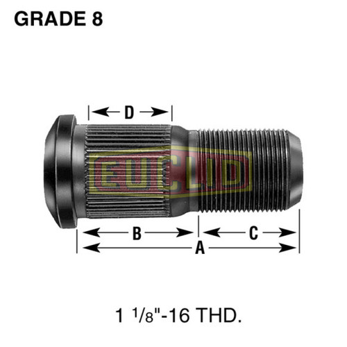 E-5898-L WHEEL END HARDWARE - LEFT HAND WHEEL STUD