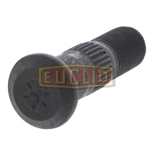 Euclid E-10206-R - Serrated Grade 8 Wheel Studs, 3/4"-16 UNF-2A, 3" Long, Round Head, Right Hand Thread - IHC Wheel End Hardware