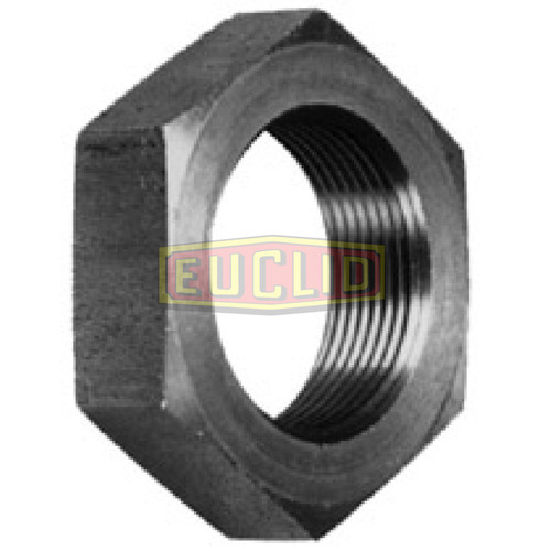 Euclid E-2658 - Steer Axle Spindle Outer Nut, 1-3/4"-12 Thread, 11/16" Thick, 2 1/4" Hex - Heavy Duty Wheel Attaching Nut