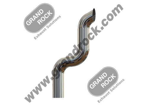 UM-5LC STACK DUMP,5" OD/MITER CHR