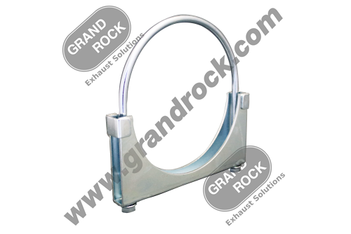 HD-6ZN 6" CLAMP; ROUND BOLT, WELDED DBL. SADDLE, ZINC