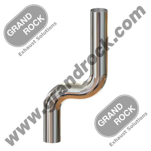 JDS-5C STACK DUMP,5"2-BEND OD/OD CHR