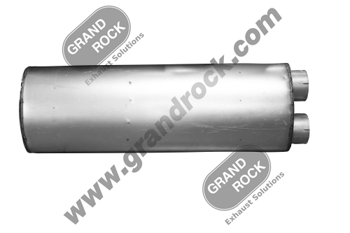 Grand Rock M-121L - 5" Muffler Type 3 10" X 15" X 44" ID/ID Aluminized Steel