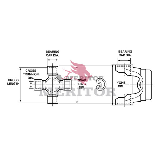 CP148N DRIVELINE - CENTER PARTS REPAIR KIT