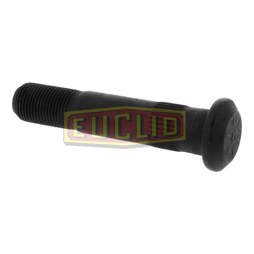 Euclid E-5766-L - 3/4"-16 UNF-2A LH Serrated Wheel Stud, 3 7/8" Length, Stepped Body, Grade 8, for Budd 59374