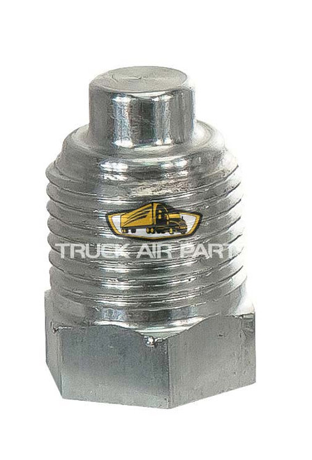 TruckAir Parts 08-3081 - Straight Aluminum Block Off Plug #6 Male Fitting