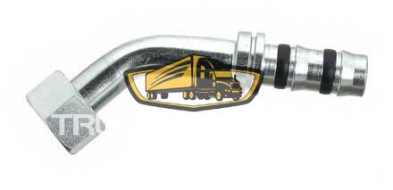 TruckAir Parts 08-6474Q - 45 Degree Female O-Ring Fitting, #12 Hose End X #10 Fitting End, Steel