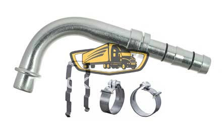 TruckAir Parts 08-6902E - 90 Degree Bead Fitting #8 Female O-Ring To EZ-Clip Steel Air Conditioning Fitting