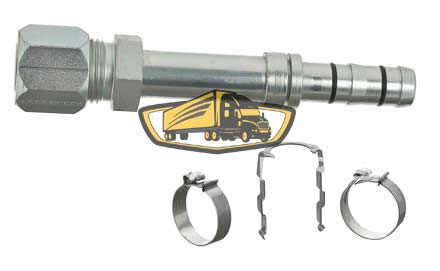 TruckAir Parts 08-3012E - Ez Clip Female Compression Straight Steel Fitting #10