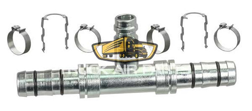 TruckAir Parts 08-3430E - EZ Clip Splicer Straight Hose End Fitting, 12 x 12, 16 Millimeters Steel Splice