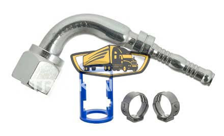 TruckAir Parts 08-6976BC - Burgaclip Female O-Ring - 90 Degree Fitting