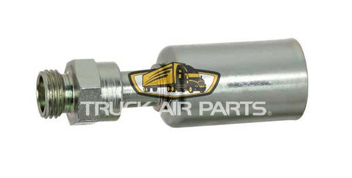 TruckAir Parts 08-5100BS - #6 Hose To 1/2"-20 Male Straight Quick Disconnect Fitting