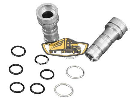TruckAir Parts 08-8127EK - Ez Clip Aluminum Braze Kit #12 Straight - Air Conditioning Repair Fitting