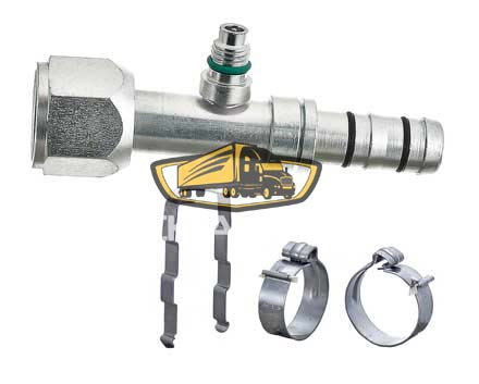 TruckAir Parts 08-6096E - EZ Clip Female #12 O-Ring to M12 Port Straight Steel Fitting