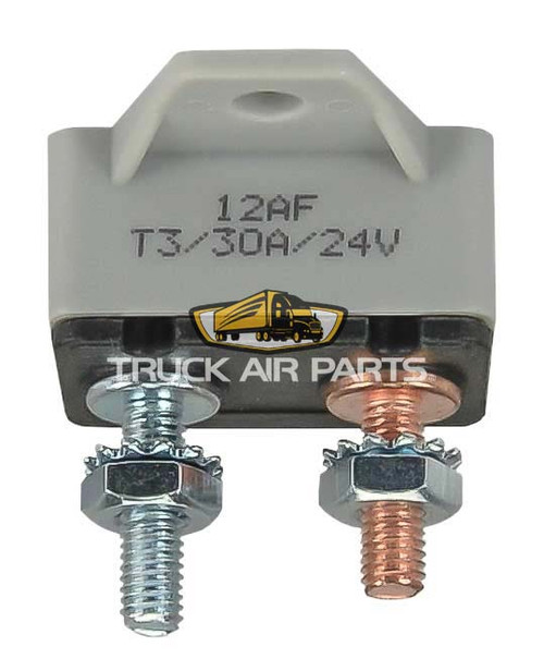 TruckAir Parts 11-3173 - 30 Amp Manual Reset Circuit Breaker - 12V / 24V