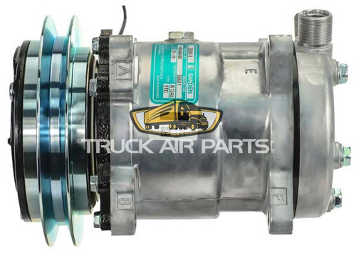 TruckAir Parts 03-3832 - Sanden SD7H15 Standard Compressor, 1-Groove, 152mm Clutch, 12V