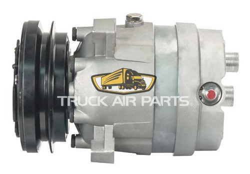 TruckAir Parts 03-3210 - Daewoo V5 Air Conditioning Compressor 24V Single Groove 132mm
