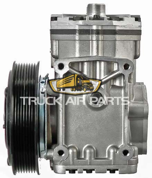 TruckAir Parts 03-3320 - QCC Style ET210L Air Conditioning Compressor, 8 Groove, 155mm Clutch, 12V
