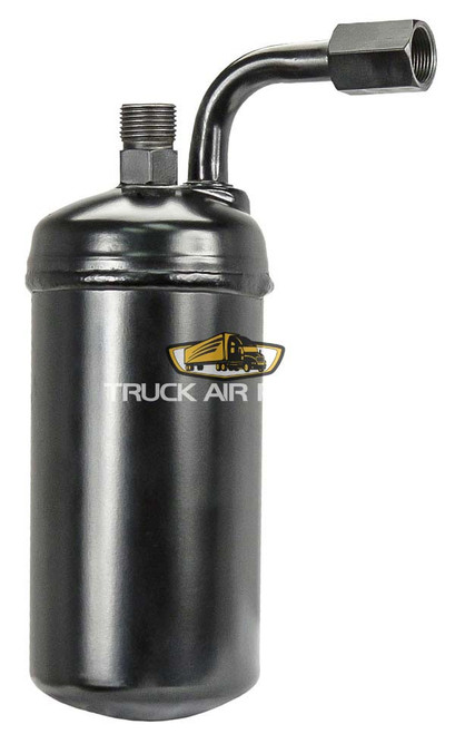 TruckAir Parts 07-5065A - John Deere 3.5 Inch Diameter Air Compressor Accumulator with 5/8 Inch #10 Fittings