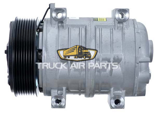 Heavy Duty A/C Compressor W/Clutch – Valeo TM-16 Style, 12V, 8 Grooves, Aftermarket 06-46120N