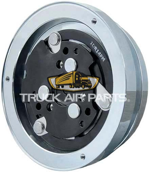 TruckAir Parts 02-3481 - Sanden SD7H15 158mm 24V 1-Groove A/C Clutch with 2-Wire Deutsch Connector