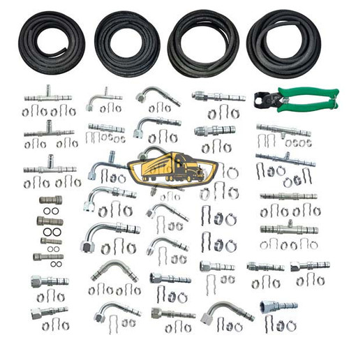 TruckAir Parts 15-3015E - EZ Clip Kit With Fittings and Assortment