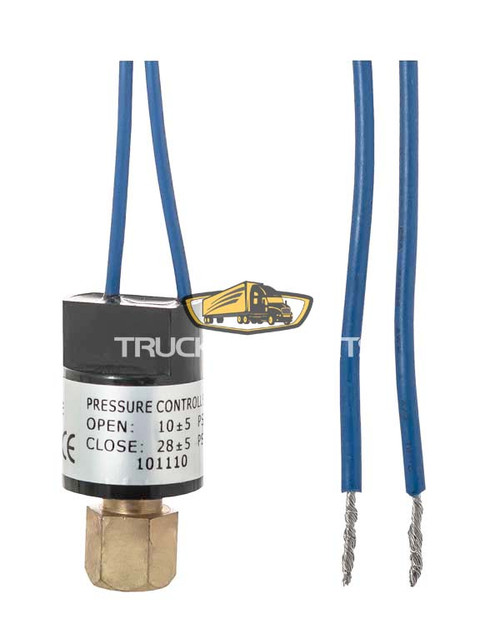 TruckAir Parts 11-3020 - Low Pressure Switch Air Conditioning System, 7/16"-20 Female, 28 PSI Cut On, 10 PSI Cut Off, Normally Open