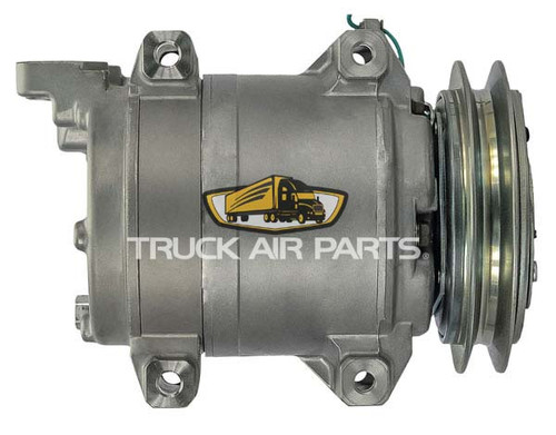 TruckAir Parts 03-3194 - Diesel Kiki DKS15CH Compressor 24V 1-Groove For John Deere