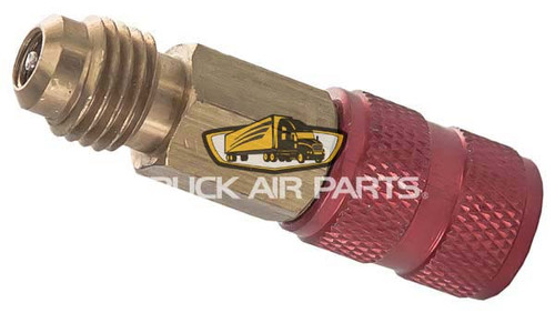 TruckAir Parts 16-3005 - R12 A/C Fitting Adapter: 1/4" Male to 3/16" Female, Straight, 1-Year Warranty