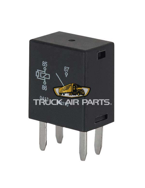 TruckAir Parts 11-0285 - 12V 30 Amp Normally Open SPST Relay, Rectangular 4 Terminal