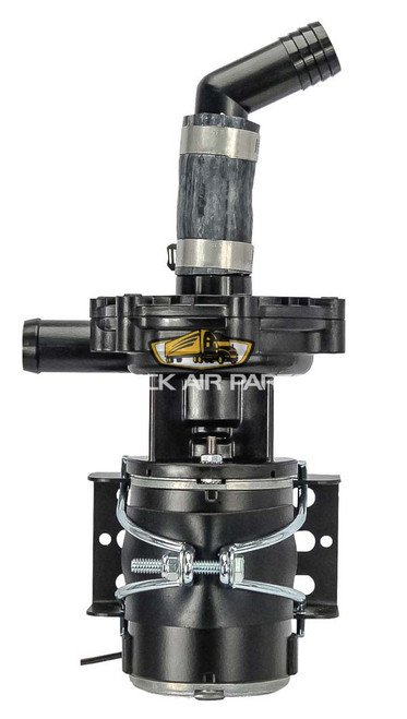 TruckAir Parts 01-4019 - 12V Single-Shaft Booster Pump with 1-Inch Inlet and 1-Inch 90-Degree Outlet