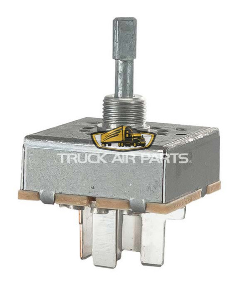TruckAir Parts 11-1228 - Blower Control Switch Rotary 4 Speed 6 Terminal For Mack