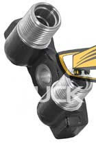 TruckAir Parts 03-6511 - Sanden 5H14 7H15 Vertical O-Ring Manifold With Number 8 Number 10 Male Connections