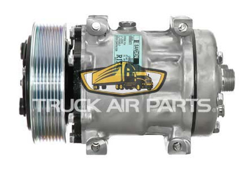 TruckAir Parts 03-0433 - Sanden SD7H15 Standard Air Conditioning Compressor, 130mm, 8 Groove, 12V