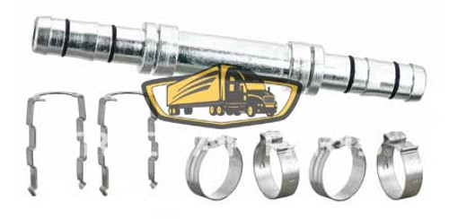 TruckAir Parts 08-3002E - Ez Clip Splicer Straight Hose End Fitting #10 X #10 Steel