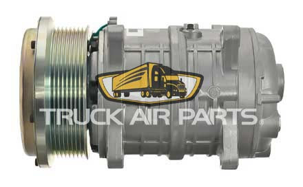 TruckAir Parts 03-3285D - Universal TM16HD Air Conditioning Compressor With 24V 8 Groove Clutch
