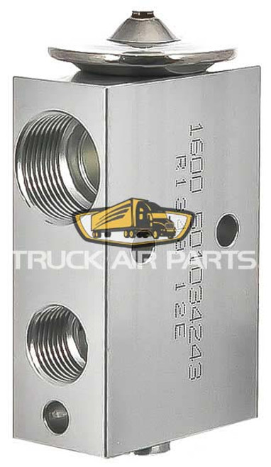 TruckAir Parts 12-2012A - Block Type Expansion Valve 1.5 Ton, O'Ring, With Standard Inlet And Outlet Ports