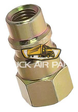 TruckAir Parts 08-8401 - Retrofit Adapter, 13mm to 1/4 Inch, Blue Steel Fittings