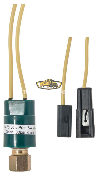 TruckAir Parts 11-2018 - Low Pressure Switch, Normally Closed, 7/16"-20 Female Threads, 7 PSI On/30 PSI Off