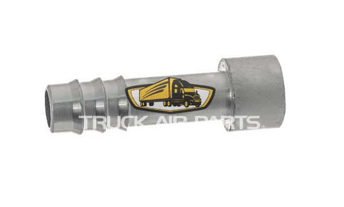 TruckAir Parts 08-8125 - #8 Aluminum Outer Lip, Weld-On Splicer Tip Fitting - Truck Air Conditioning Repair