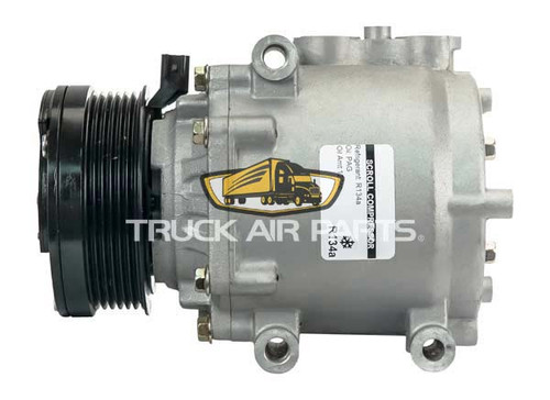 TruckAir Parts 03-0445G - Denso Compressor 6 Groove 108mm 12V For Ford AFT Scroll
