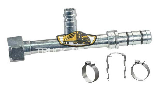 TruckAir Parts 08-3405E - Ez Clip Female Tube-O Straight Steel Compressor Fitting