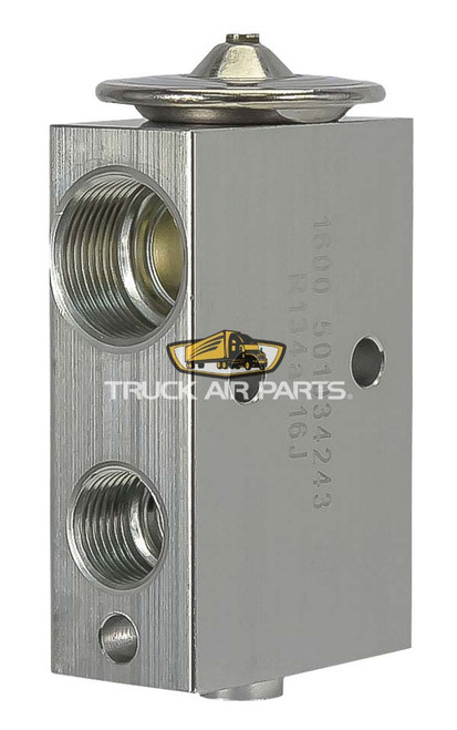 TruckAir Parts 12-2012G - Block Type Expansion Valve, 1.5 Ton, O-Ring, With Standard Hose And Evaporator Connections