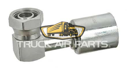 TruckAir Parts 08-6974BD - Air Conditioning O-Ring Fitting Beadlock 90 Degree Female Steel