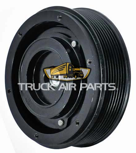 TruckAir Parts 02-3095 - AC Clutch 24V Denso 10S17C 8 Groove 140mm 2 Wire Bare