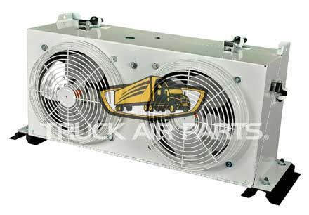 TruckAir Parts 50-9375 - Remote Mount AC Condenser, 12V, Two Fan, 44500 BTU