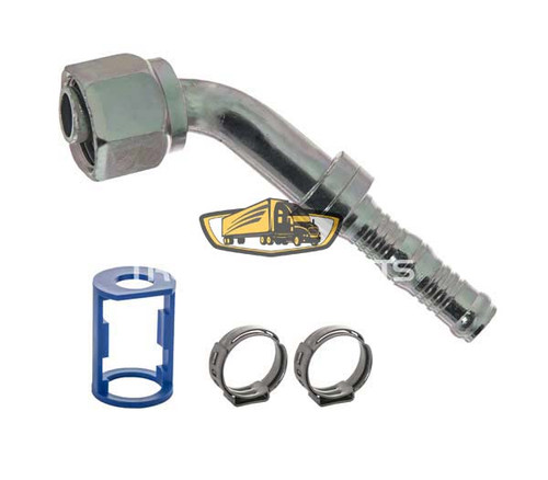 TruckAir Parts 08-6462BC - Burgaclip Female O-Ring 45 Degree Fitting