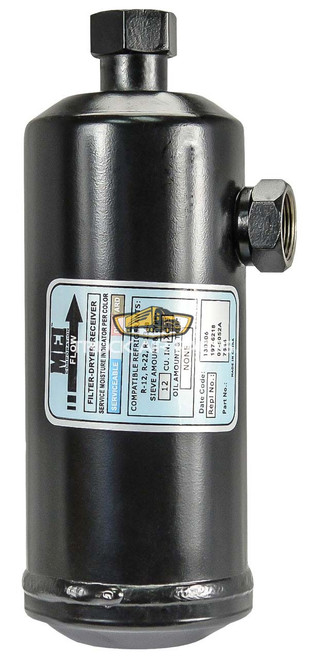 TruckAir Parts 07-5052A - Caterpillar 3.5" Diameter Accumulator with 1-1/16" #12 FIO Inlet and Outlet