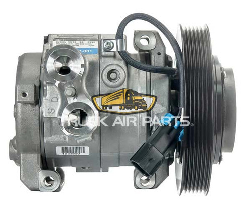 TruckAir Parts 03-0633 - Denso 10S15C 6 Groove 163.5mm 12V Air Conditioning Compressor