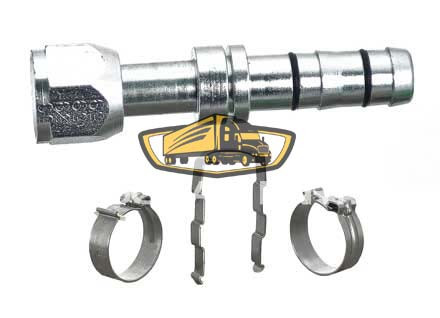 TruckAir Parts 08-6072E - EZ Clip Female O-Ring - Straight Steel Fitting